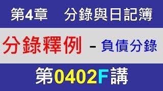 方炳傑0402Ｆ第4章分錄與日記簿第2節買賣業常見的分錄－負債分錄