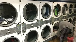 DOING LAUNDRY AT THE LAUNDROMAT~ SIX DRYERS FULL!