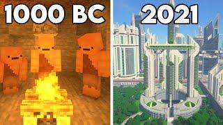 History of Humans in Minecraft