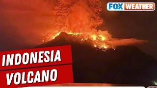 Indonesia's Ruang Volcano Erupts As Hundreds Evacuated Triggering Tsunami Alert