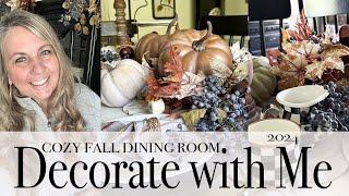 Fall Dining Room Decorate with Me | Cozy Traditional Fall Decor | 2024