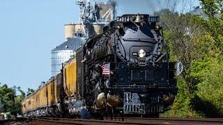 Union Pacific's Big Boy 4014 across Illinois