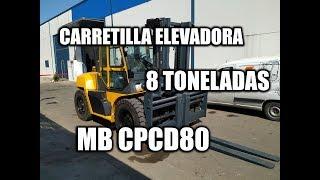 CARRETILLA ELEVADORA GASOIL 8 TONELADAS MB CPCD80