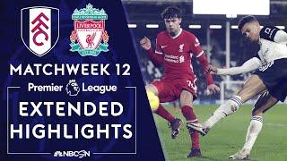 Fulham v. Liverpool | PREMIER LEAGUE HIGHLIGHTS | 12/13/2020 | NBC Sports