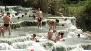 Saturnia, echte Naturtherme mitten in der Toskana saturnia Familie Schwefel Maremma Quellen