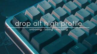 [ASMR] Drop ALT High-Profile Mechanical Keyboard Unboxing, Mods & Sound-tests