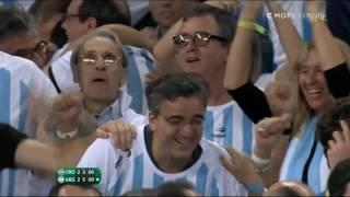 Diego Maradona reaction after Del Potro wins point | 2016 Davis Cup Final