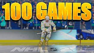 I Played 100 Games of NHL 25 World of Chel... here's what happened!