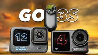 Insta360 GO 3S vs GoPro Hero 12 vs DJI Action A4 The Best Small Action Camera!