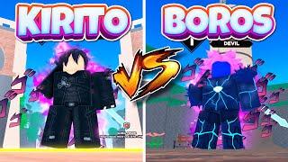 How to unlock Kirito and Boros Avatar in Anime Evolution Simulator Roblox - Kyryto & Borus