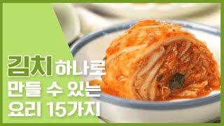  김치 하나로 만들 수 있는 요리 15가지  [만개의레시피]