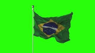 Green Screen Bandeira do Brasil 02 | Brazil - Chroma Key