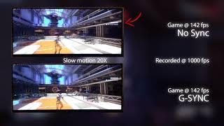 [Slow motion] G-SYNC vs no Sync on LG 34UC89G-B @ 144 Hz