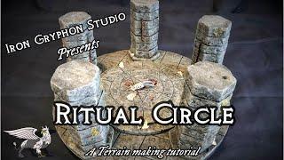 Iron Gryphon Studio - Ep 23 Ritual Circle (foam craft Dungeon terrain for DnD, Circular terrain)