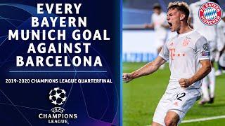 All EIGHT goals scored by Bayern Munich vs. Barca | Champions League Quarterfinal Highlights