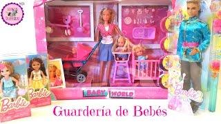 Guardería de bebés, muñecas Chelsea y Ken Príncipe - Juguetes nuevos de Barbie y Steffi love