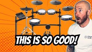 Hampback ACE-360 Electric Drum Set with Double Quite Mesh Electronic Drum Pads UNBOXING