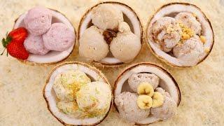 5 NEW Homemade Ice Cream Flavors + Dairy-Free Coconut Ice Cream Recipe (No Machine)