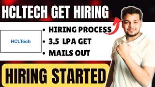 HclTech GET Hiring Process Started | HClTech Announced Hiring 2025 | Exam Pattern |Selection Process