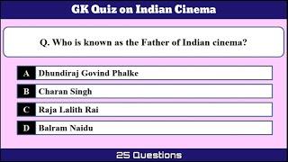 GK Quiz on Indian Cinema | Quiz in English | Indian Cinema Quiz