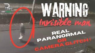 WARNING! Real paranormal Or Camera Glitch - Invisible Man.