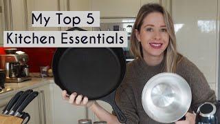 WHAT I USE IN MY KITCHEN EVERY DAY | TOP 5 KITCHEN ESSENTIALS | Kerry Whelpdale