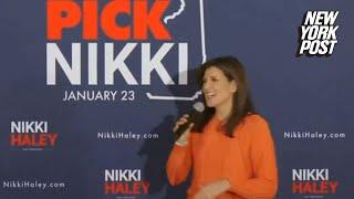 Nikki Haley turns down marriage proposal from Trump voter at New Hampshire rally
