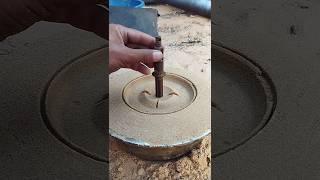 #cake #satisfying #food #diy #wood #oddlysatisfying #art #automobile صهر المعادن صب علي الرمال