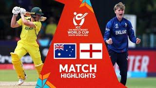 Australia v England | Match Highlights | U19 CWC 2024