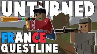 Unturned New France Quest Line! (Walkthrough)