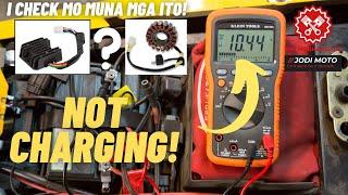 How to DIAGNOSE NOT CHARGING BATTERY FROM STATOR TO CHARGER RECTIFIER STEP BY STEP