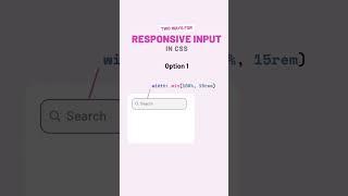  Two Ways to Make Responsive Input Fields in CSS3!  | Web Design Hacks  || #shorts #shortsvideo