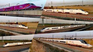 Alta velocidad española : Trenes de pasajeros - viajeros RENFE AVE , Avant , Alvia , Velaro , Avlo