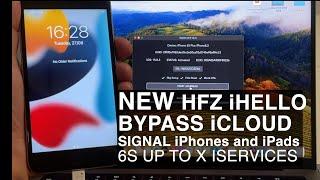 HFZ ihello 2.5 Bypass icloud with signal 6s up to x new tool 2024 6s plus with calls IS OUT