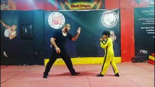 Training jeet kune do Grand master rabih hamzeh and Adam hamzeh  الصغير