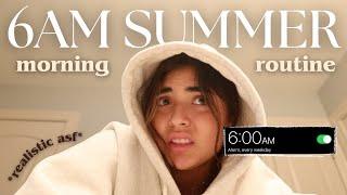 6AM *REALISTIC* SUMMER MORNING ROUTINE | summer intern