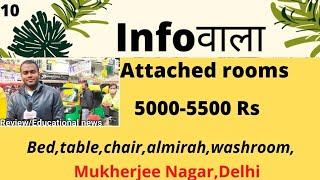 Attached Pg room Mukherjee nagar | attached pg rooms price | low rent attached pg