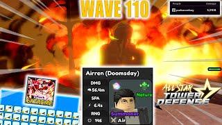 Wave 110 Extreme Infinite Mode | New Highest DPS Unit?! 7Star Eren | Roblox All Star Tower Defense