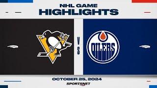 NHL Highlights | Penguins vs. Oilers - October 25, 2024