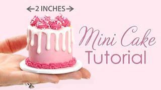 Making A Teeny-Tiny Mini Cake   Miniature Baking Tutorial