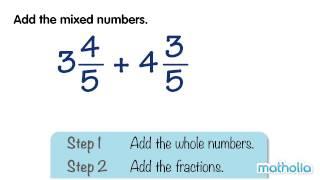 Addition of Mixed Numbers (1)