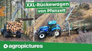 Pfanzelt logLINE XXL Rückewagen im Wald und im Moor | forstARENA Beratungswochen 2021
