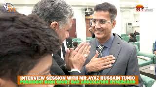 Interview Session with Mr Ayaz Hussain Tunio - President High Court Bar Association Hyderabad