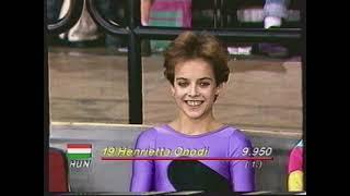 Henrietta Onodi (HUN) - DTB Cup 1989 - Floor Exercise Final