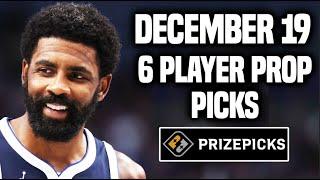 NBA PRIZEPICKS TODAY | 6 BEST PROP PICKS | THURSDAY | 12/19/2024 | BEST PROPS | NBA BETTING |