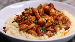 The Secret To Make The BEST Cajun Shrimp and Grits | Shrimp and Grits Recipe