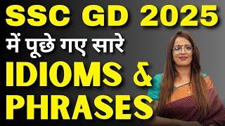 Idioms & Phrases asked in SSC GD 2025 | Vocabulary | For all Competitive Exams  | By Rani Ma'am