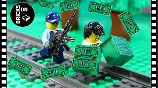 Lego Train Money Fail Robbery Heist City Sky Police Robbery Bank Truck Transporter