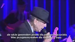 Short interwew Mr. Leonard Cohen in Poland