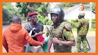 “Just don’t get close to the state lodge,” Police negotiate peace with Kisumu protesters